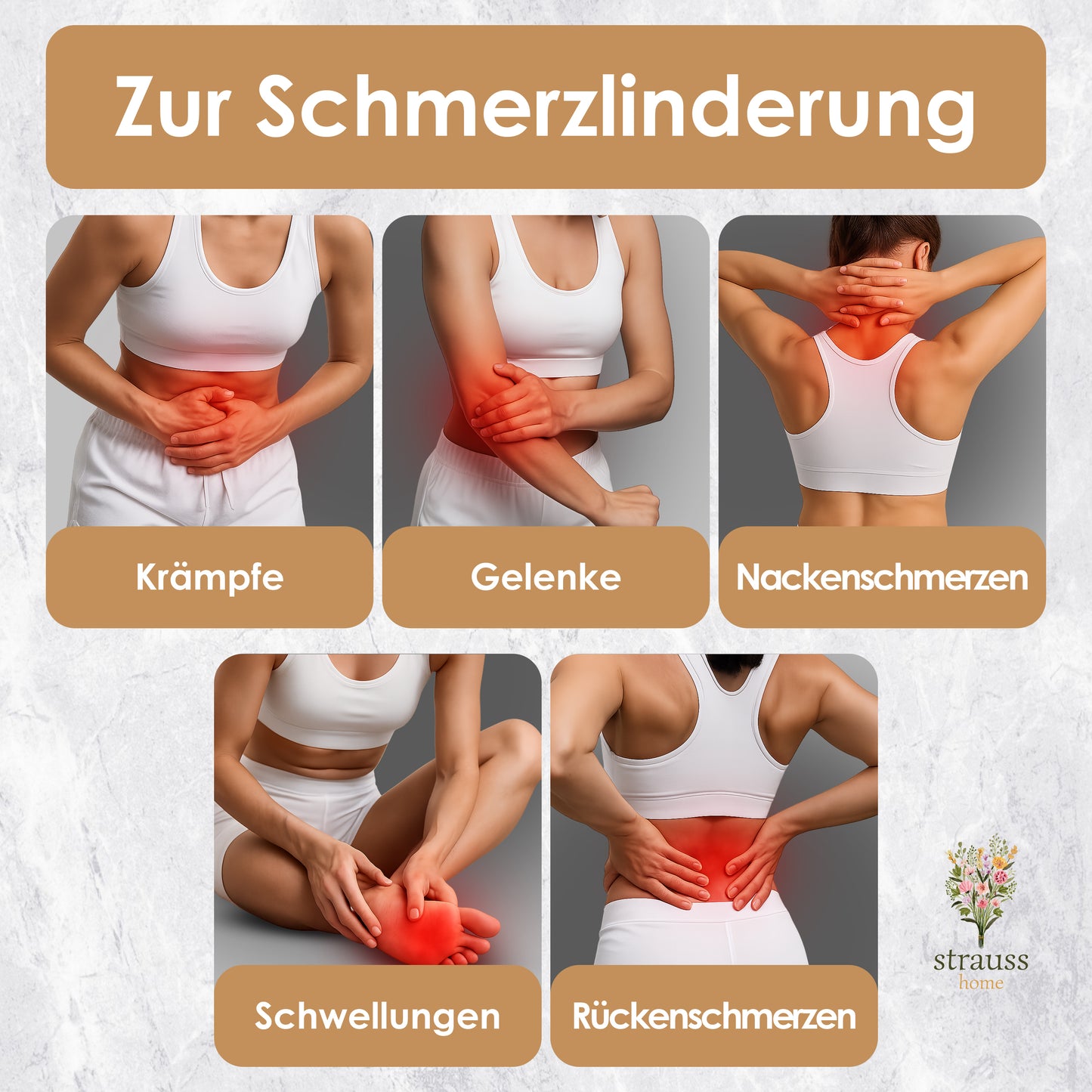 Körnerkissen groß – Mikrowellengeeignetes Wärmekissen gegen Verspannungen in Nacken, Schultern und Rücken – natürliche Weizenkörner – 20x50 cm