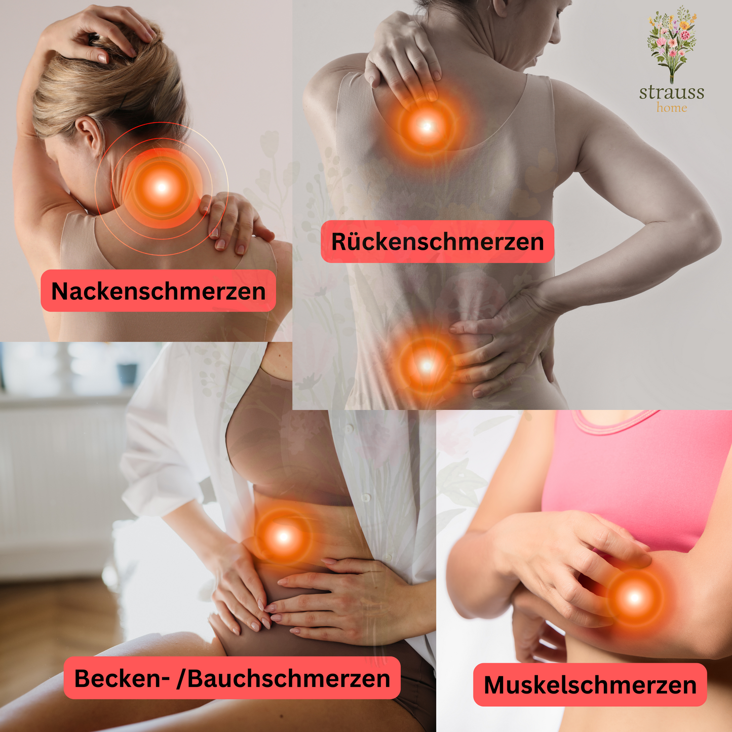 Körnerkissen groß – Mikrowellengeeignetes Wärmekissen gegen Verspannungen in Nacken, Schultern und Rücken – natürliche Weizenkörner – 20x50 cm