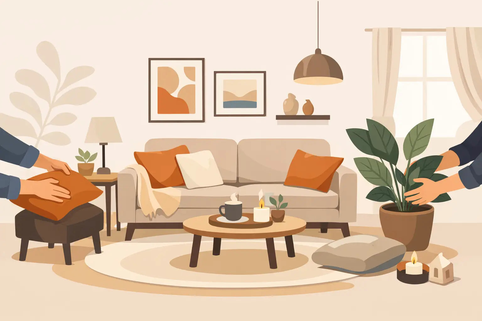 Wohnzimmer gemütlich einrichten leicht gemacht