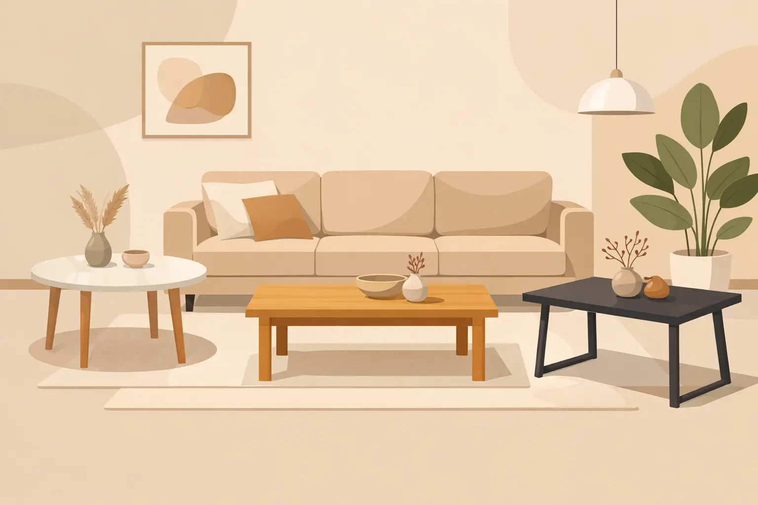 Welcher Tisch passt zu Beige?