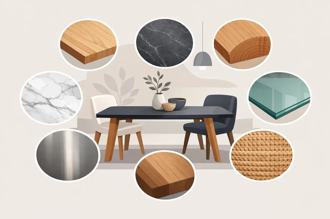 7 Materialien für hochwertige Esstische