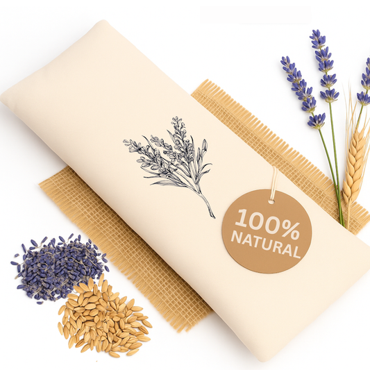 Lavendelkissen Gross Mikrowellengeeignet Wärmekissen gegen Verspannungen in Nacken, Schultern und Rücken - 50x20cm