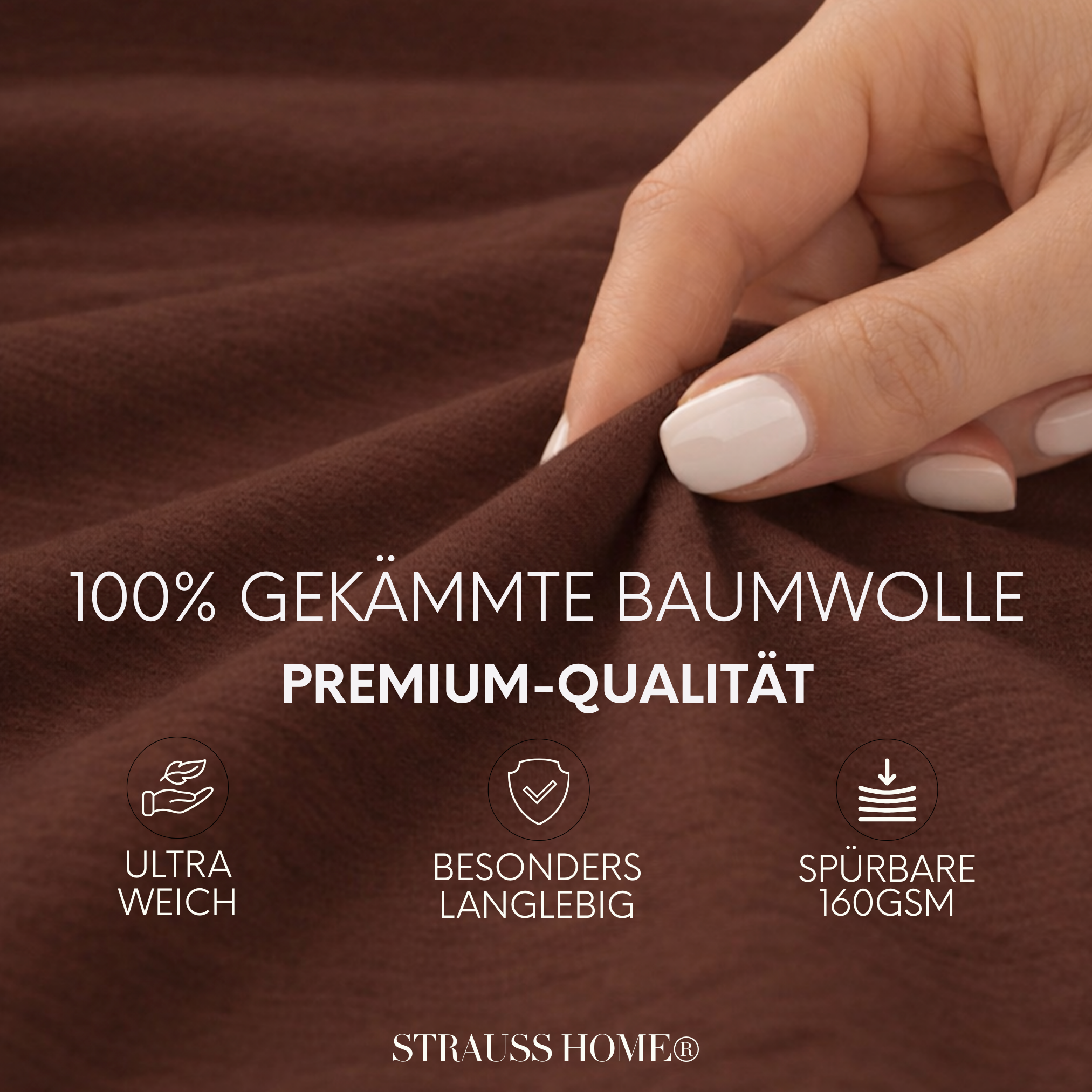 Jersey Spannbettlaken 90–200 cm – 100% Baumwolle, OEKO-TEX, viele Farben & Größen · Strauss Home