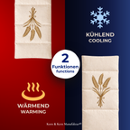 Korn&Kern Manufaktur® Körnerkissen Wärmetherapie 20x50cm – Mikrowellen Wärmekissen mit natürlichem Füllmaterial für Wärme- & Kältetherapie, abnehmbarer Bezug, ideal gegen Koliken, Nacken- & Schulterverspannungen