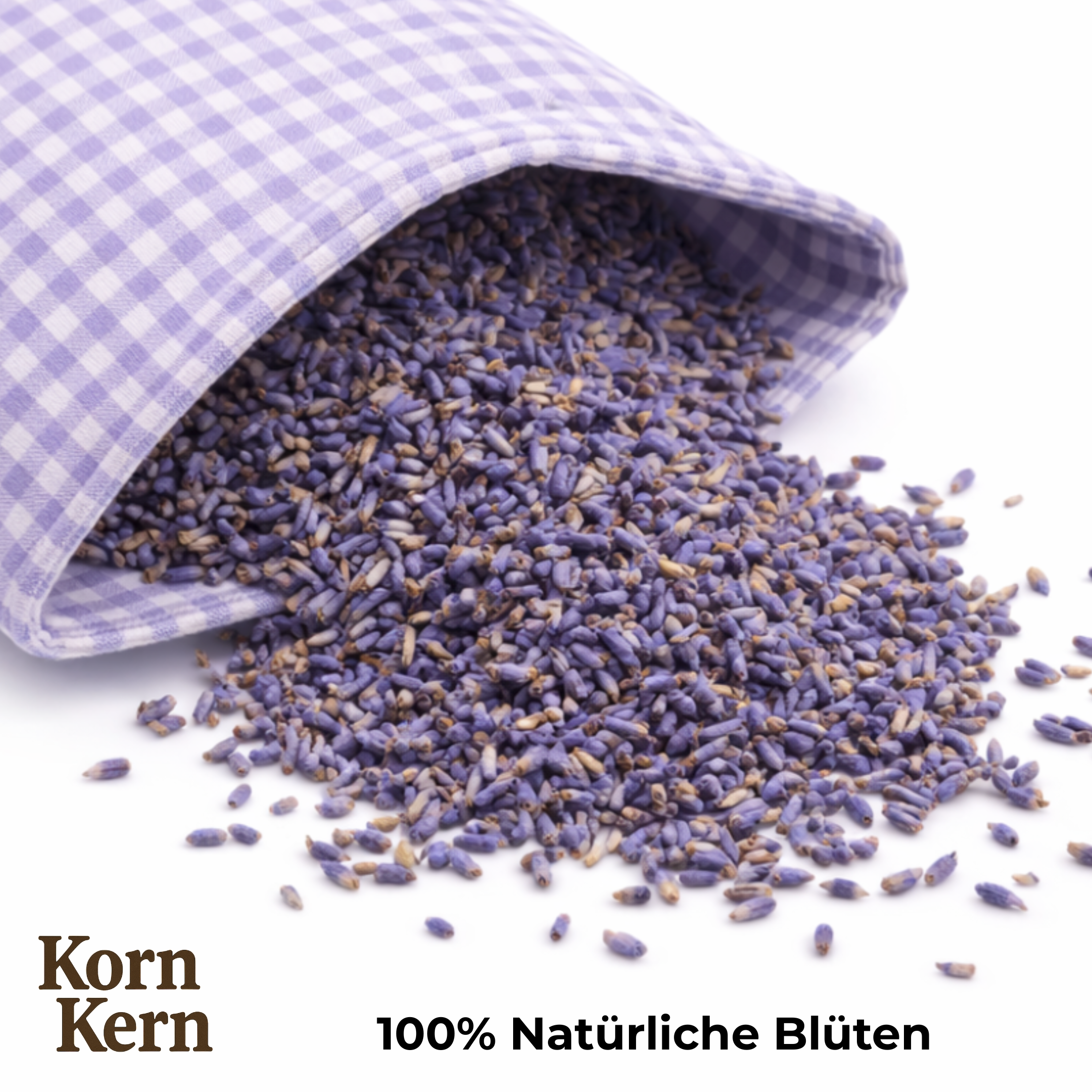 Lavendelkissen 20x30 cm 200gr – STRAUSS HOME® X KORN&KERN Manufaktur® – 100% Baumwolle – Natürliches Duftkissen zur Entspannung und Aromakissen mit getrockneten Lavendelblüten