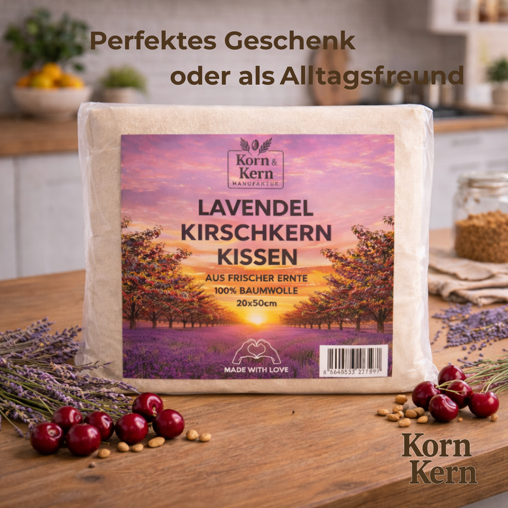 Kirschkernkissen Lavendel Anwendung – Wärme für Schulter