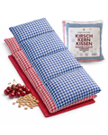 2er Sparpack Kirschkernkissen Rot und Blau 50x20 cm – Strauss Home