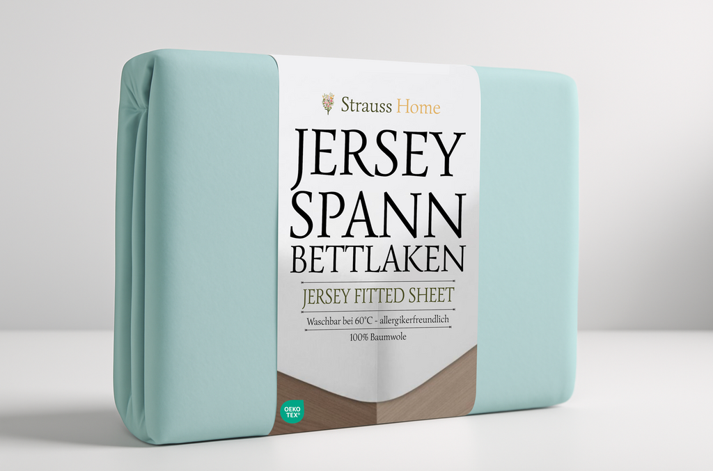 Jersey Spannbettlaken Mint – frische Farbe 160 GSM