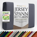 Jersey Spannbettlaken Anthrazit – Premium Qualität Strauss Home