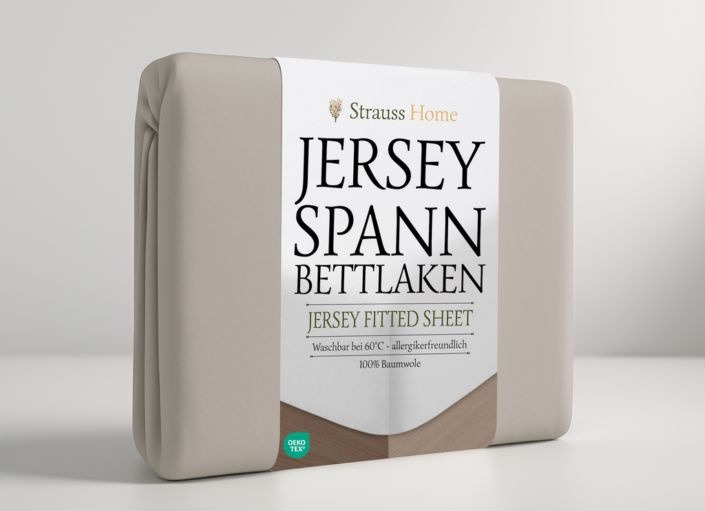 Jersey Spannbettlaken Dunkelgrau – Premium Baumwolle
